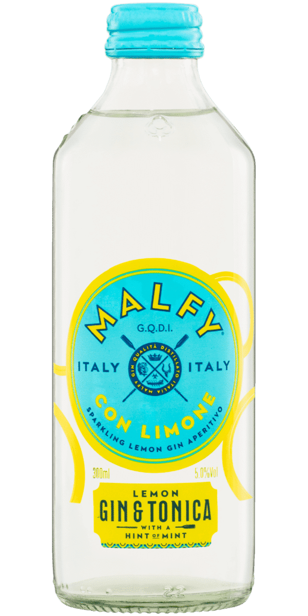 Malfy Con Limone Gin & Tonica 330ml Bottle 24 Pack