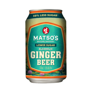 Matsos No Sugar Ginger Beer 330ml Can 24 Pack