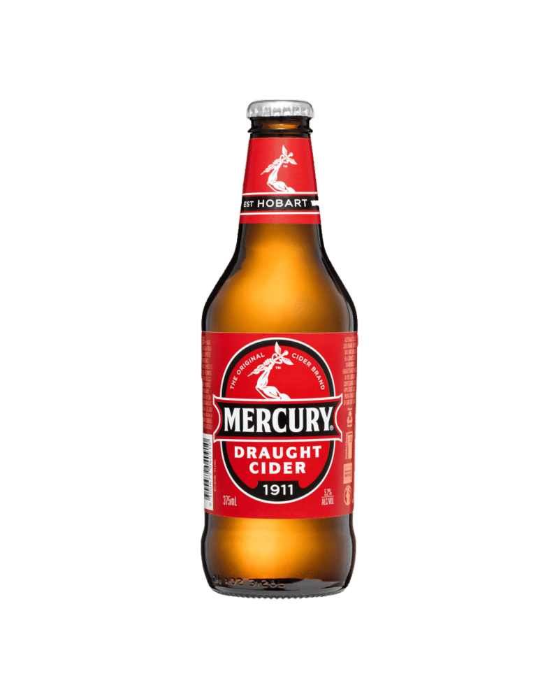 Mercury Draught Cider 5.2% 375ml Bottle 24 Pack