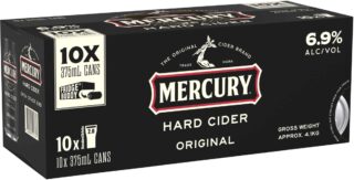 Mercury Hard Cider 6.9% 375ml Can 10 Pack