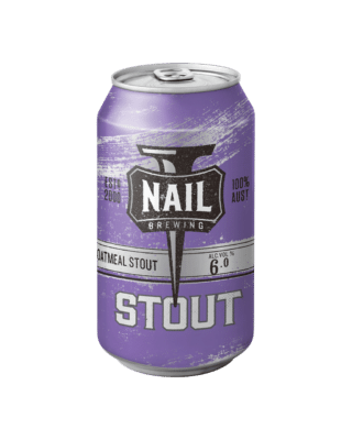 Nail Oatmeal Stout 6.0% 375ml Can 16 Pack