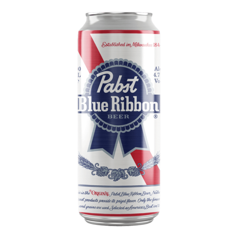 Pabst Blue Ribbon Lager 4.7% 473ml Can 24 Pack