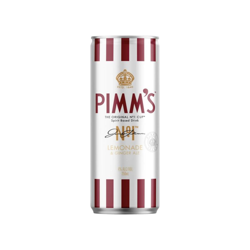 Pimms No.1 Lemonade & Ginger Ale 250ml Can 24 Pack