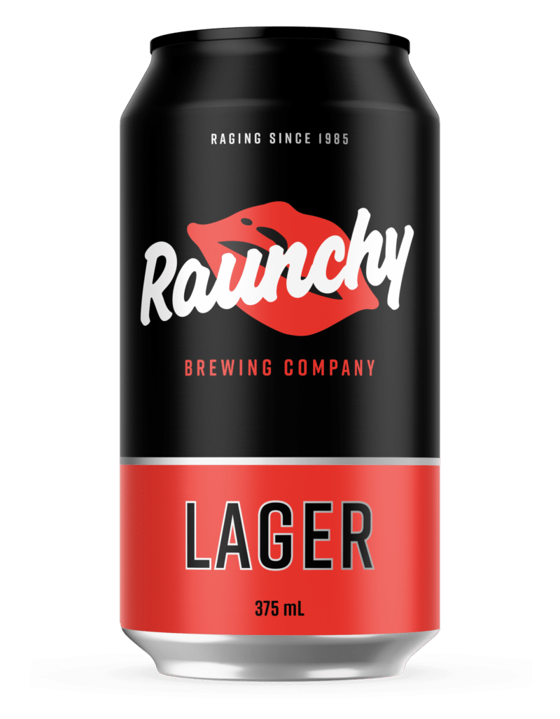 Raunchy Lager 4.3% 375ml Can 16 Pack