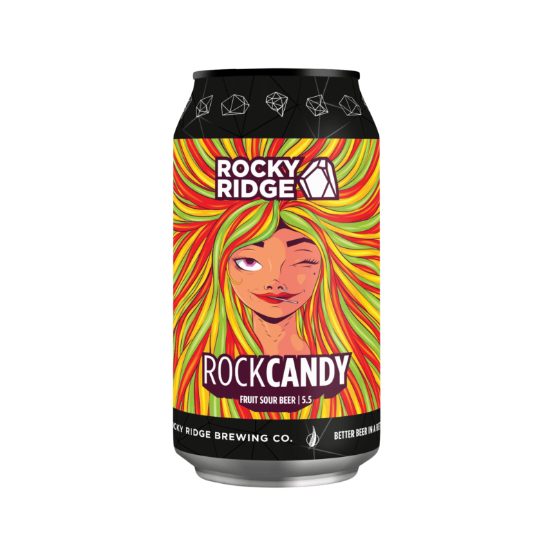 Rocky Ridge Rock Candy Sour 5.5% 375ml Can 16 Pack