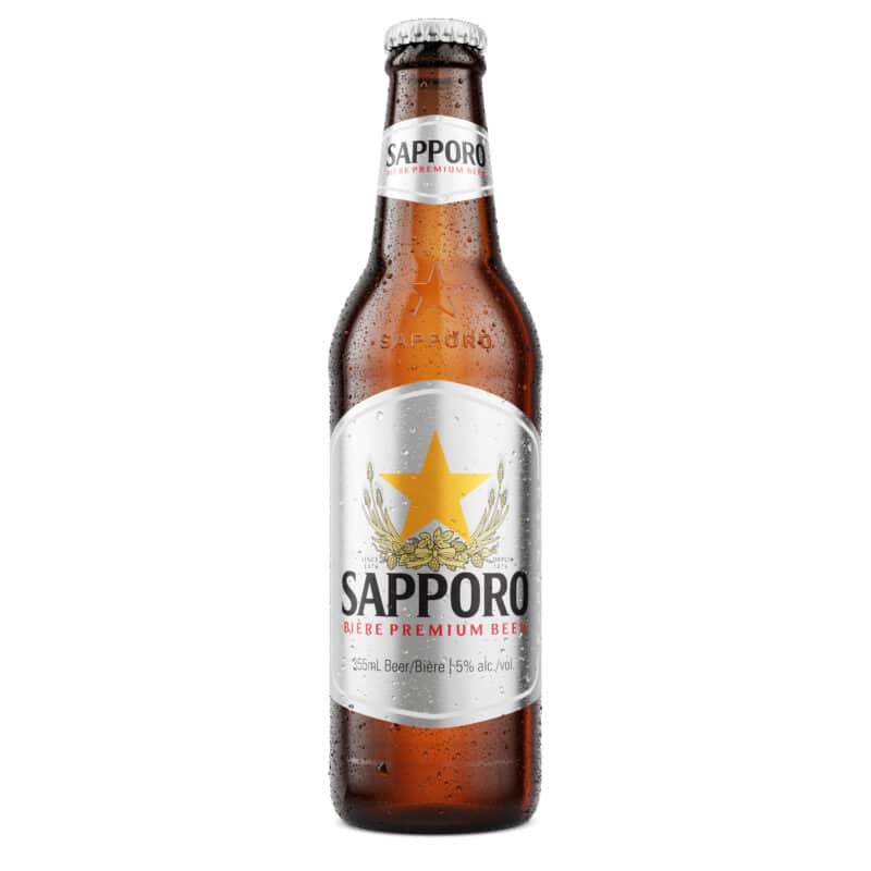 Sapporo Premium Beer 5.0% 355ml Bottle 24 Pack