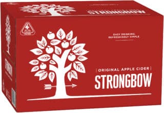 Strongbow Original Apple Cider 5% 355ml Bottle 24 Pack