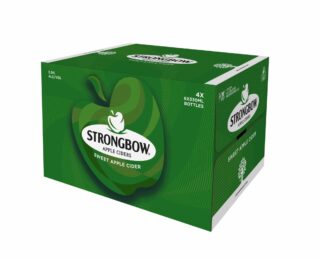 Strongbow Sweet Apple Cider 5% 330ml Bottle 24 Pack