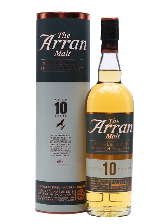 The Arran 10 Year Old Single Malt Scotch Whisky 700ml (Scotland)