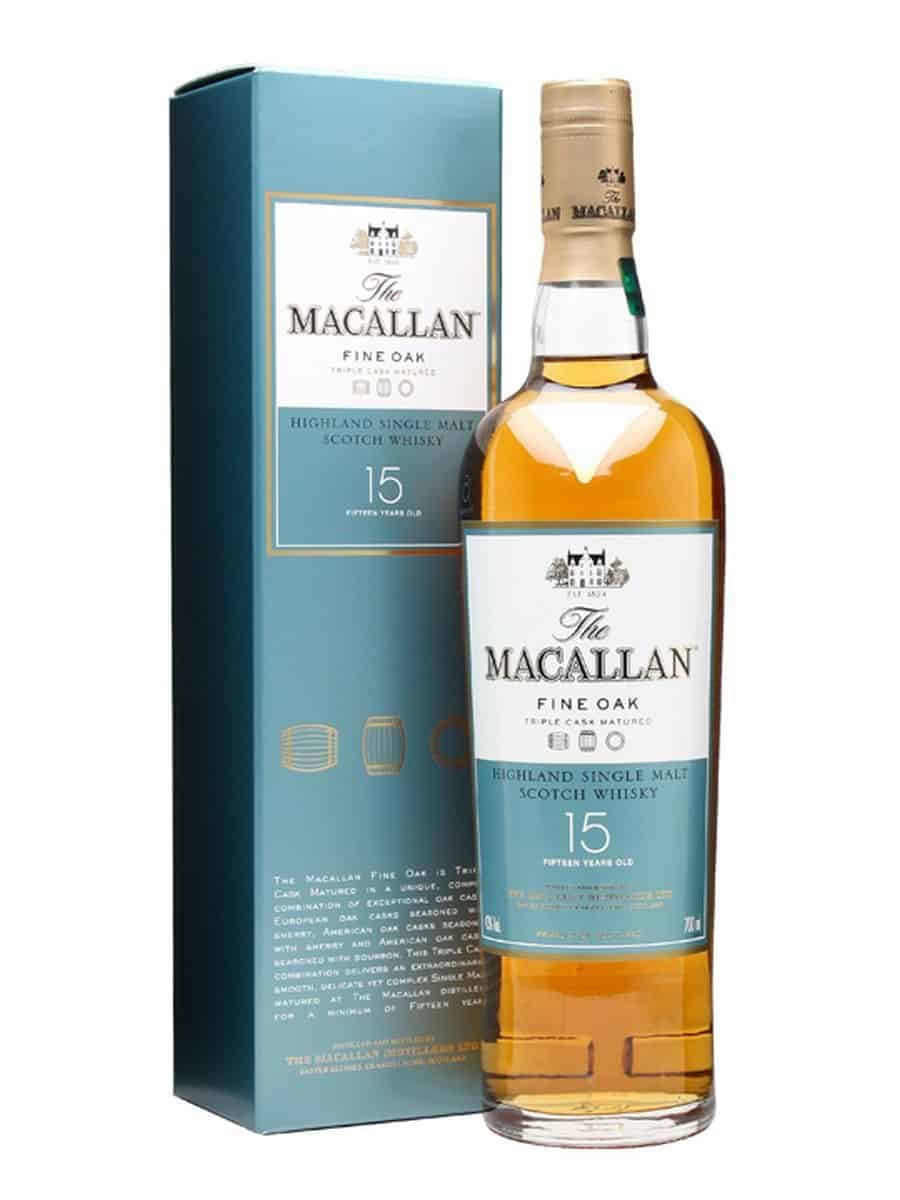 Buy The Macallan Fine Oak 15 Year Old Highland Single Malt Scotch Whisky 700ml Scotalnd Online From Devine Cellars Perth