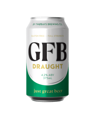 Two Bays GFB Draught 4.2% 375ml Can 24 Pack