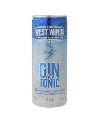 West Winds Sabre Gin & Tonic 250ml Can 24 Pack
