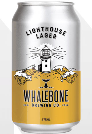 Whalebone Brewing Lighthouse Lager 4.6% 375ml Can 16 Pack