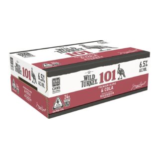 Wild Turkey 101 Bourbon & Cola 375ml Can 24 Pack