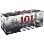 Wild Turkey 101 Bourbon & Zero Sugar Cola 375ml Can 10 Pack