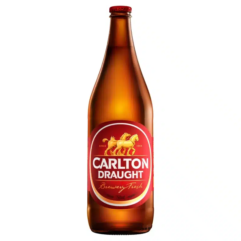 Carlton Draught Longneck 4.6% 750ml Bottle 12 Pack