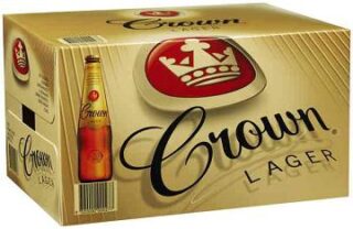 Crown Lager 4.9% 375ml Bottle 24 Pack
