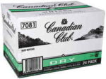 Canadian Club & Dry Bottle 330ml 24 Pack