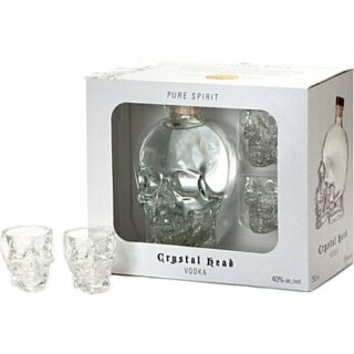 Crystal Head Vodka 700ml 2 Shot Glass Pack