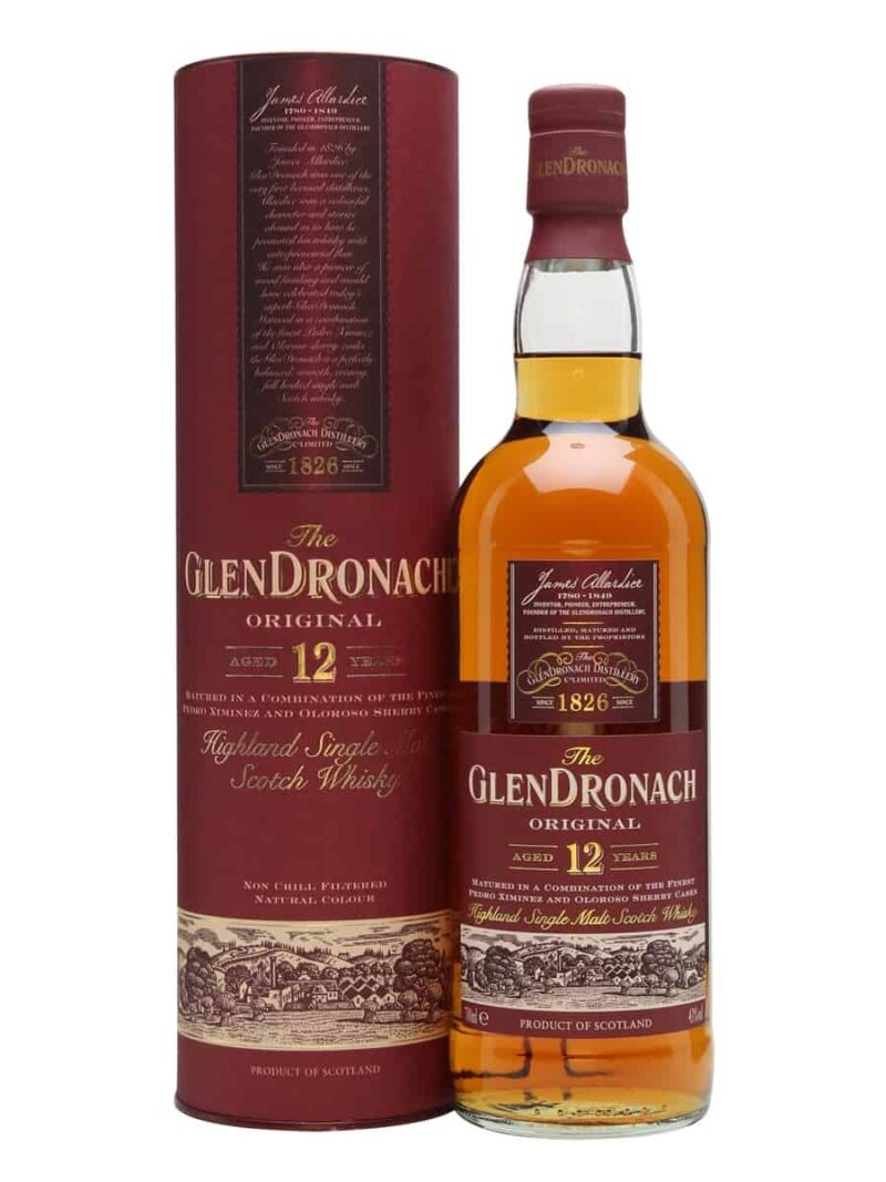 GlenDronach Original 12 Year Old Highland Single Malt Scotch Whisky 700ml (Scotland)