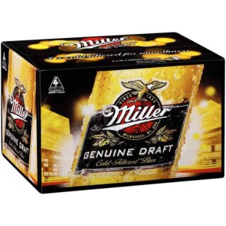 Millers Genuine Draft 4.7% 330ml Bottle 24 Pack